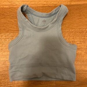 ALO Yoga Light Blue Crop Top
